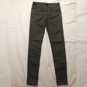 Army Green Skinny Jeans